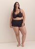 Black Sexy Satin Boxer with Lace Inserts - Déesse Collection