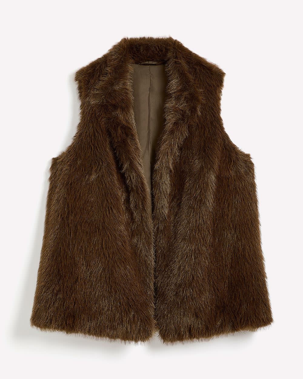 Long Faux-Fur Vest