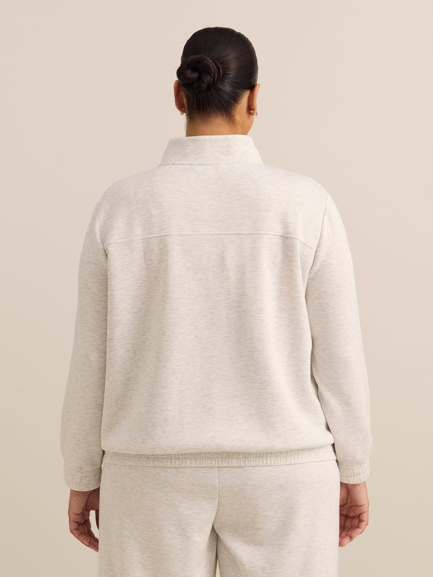 Manteau zippé à col montant, tissu responsable - Active Zone