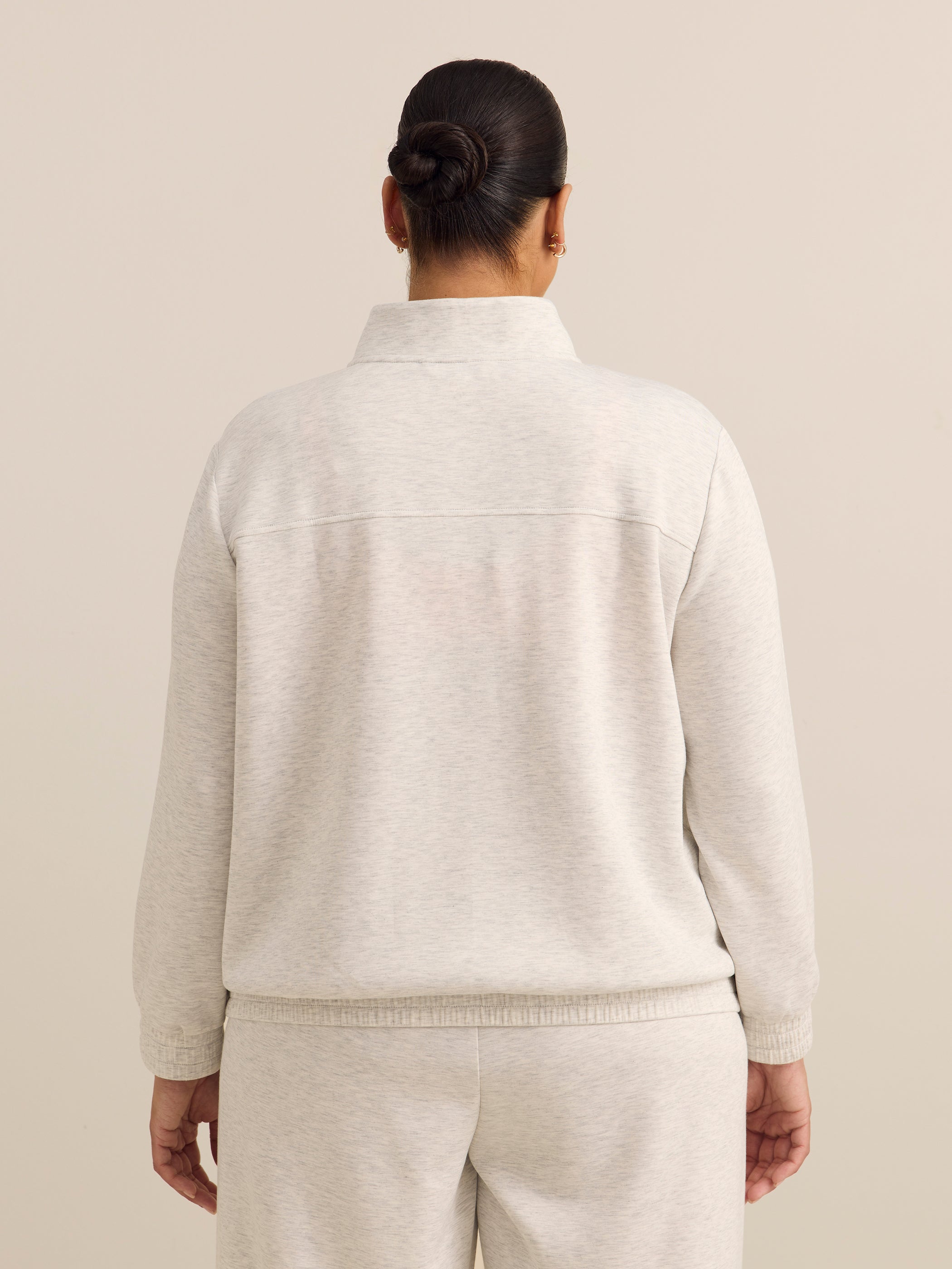 Manteau zippé à col montant, tissu responsable - Active Zone