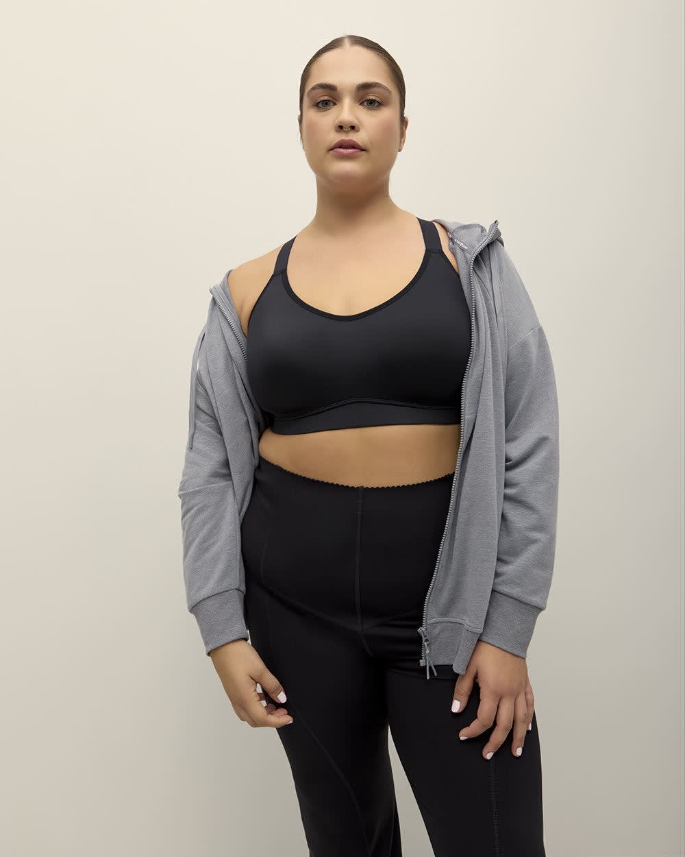 Black Medium-Support Wireless Sports Bra - Active Zone