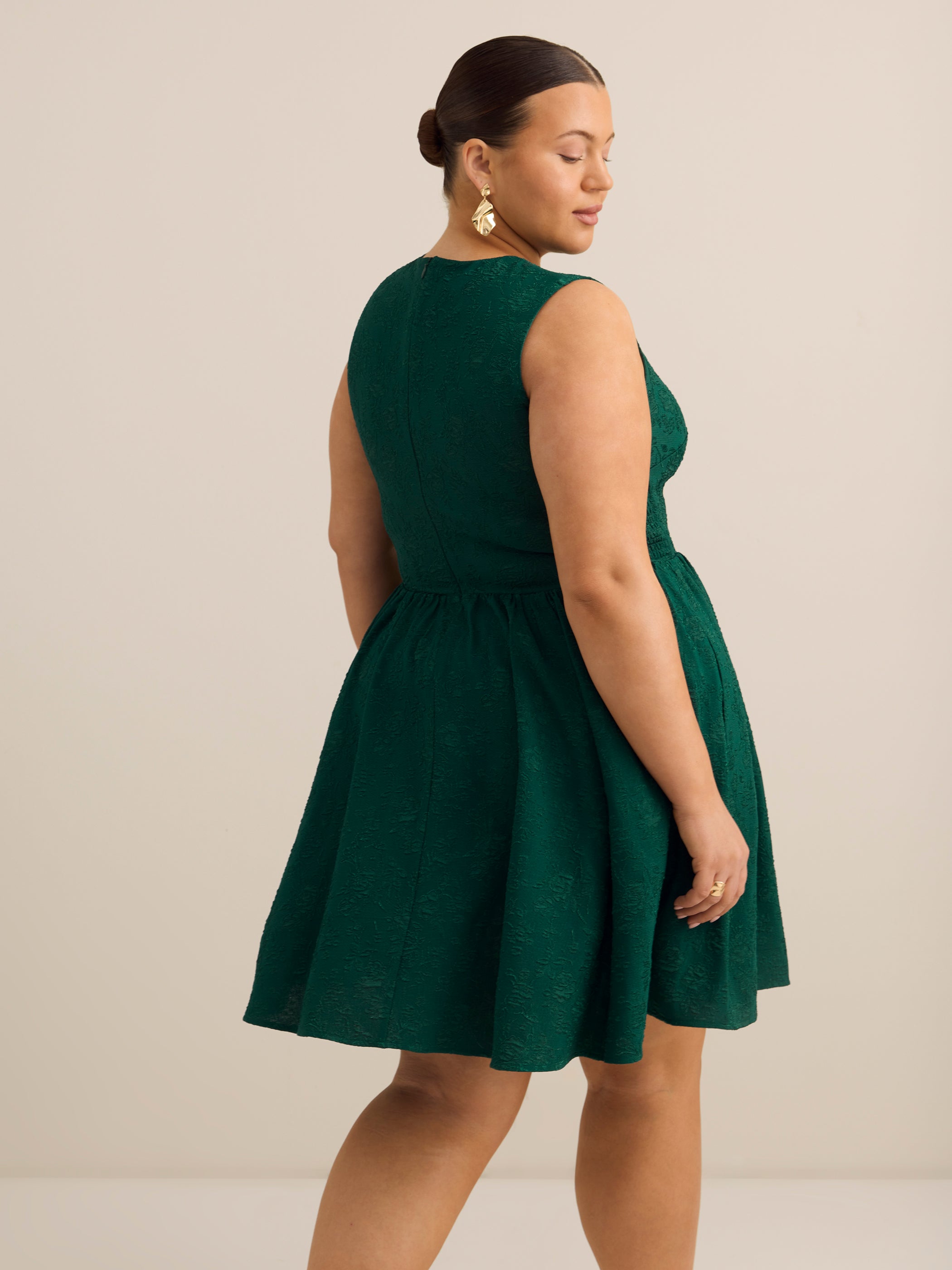 Robe évasée sans manches en tricot - Addition Elle