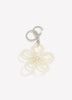 Porte-clé/Breloque en forme de fleur avec perles