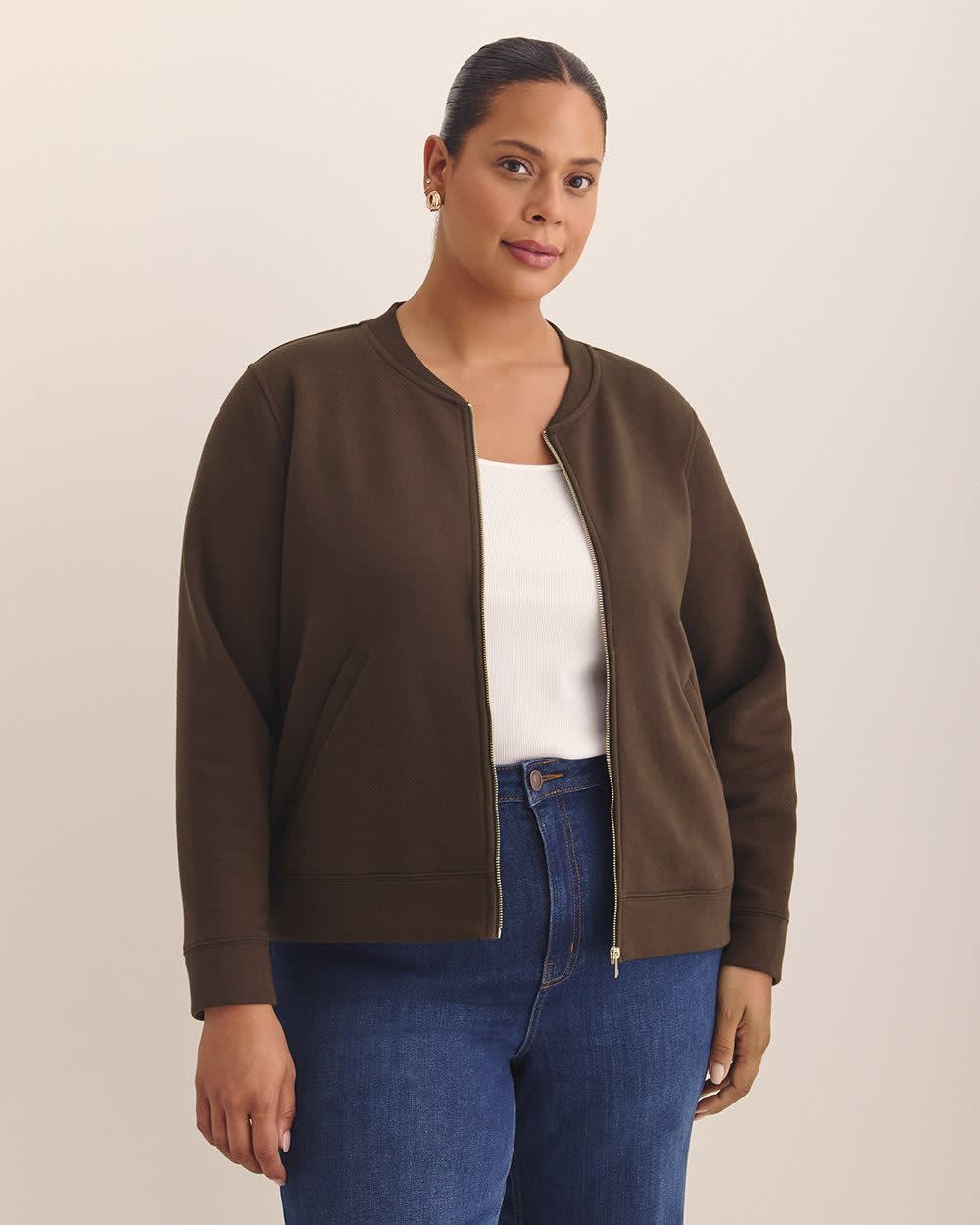 Fleece Bomber Jacket