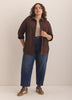 Brown Faux Suede Buttoned-Down Shirt