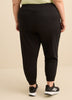 Pantalon de jogging noir, coupe petite, tissu responsable - Active Zone
