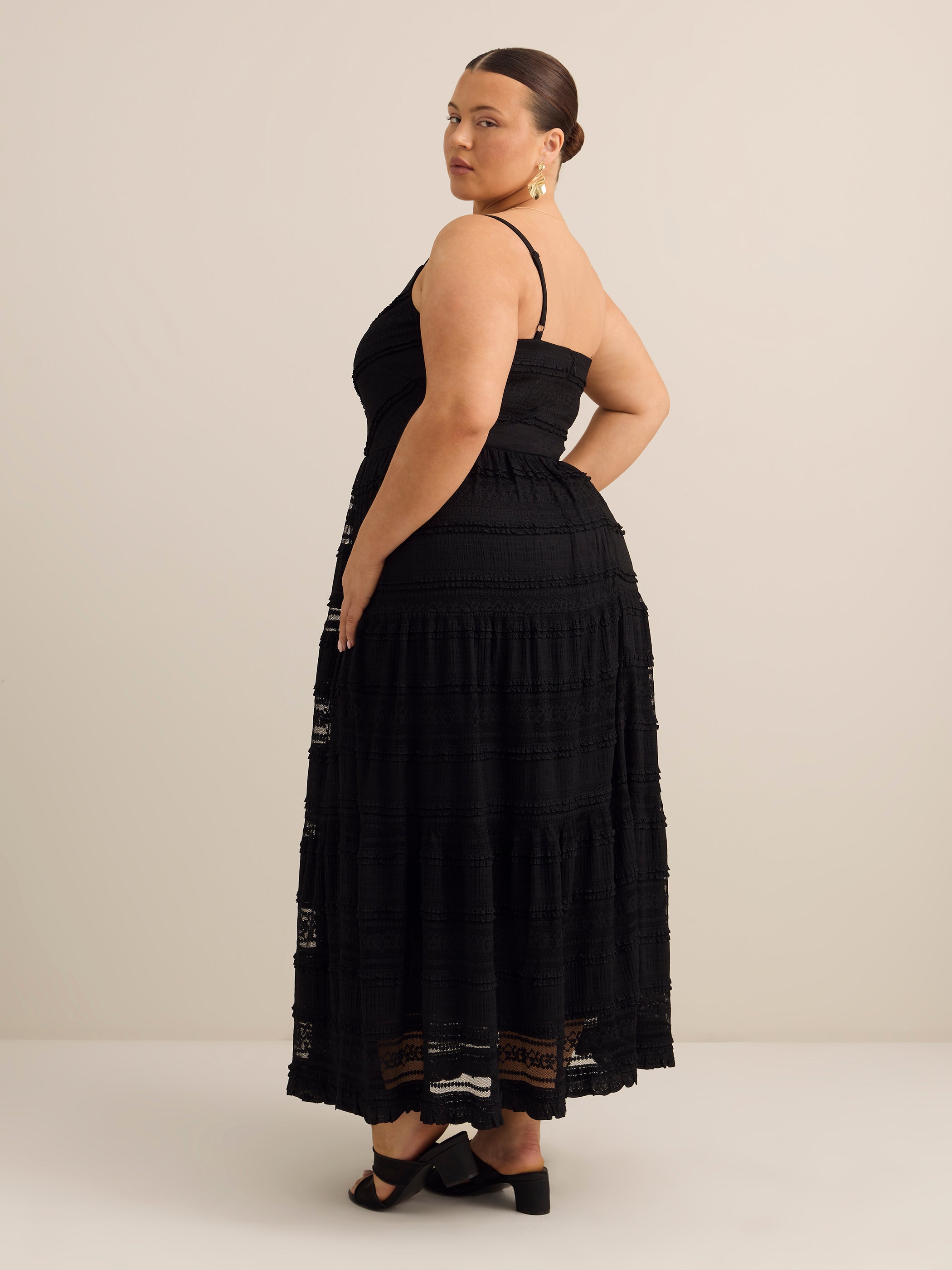penningtons formal dresses Addition Elle Fit-and-Flare Maxi Dress Plus Size Women's Dresses Penningtons