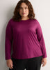 Responsible, Croco-Print Long-Sleeve T-Shirt with Back Insert - Active Zone