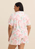 Responsible, Flamingo Short-Sleeve Buttoned-Down Pyjama Shirt - ti Voglio