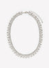 Glass Rhinestone Choker Necklace