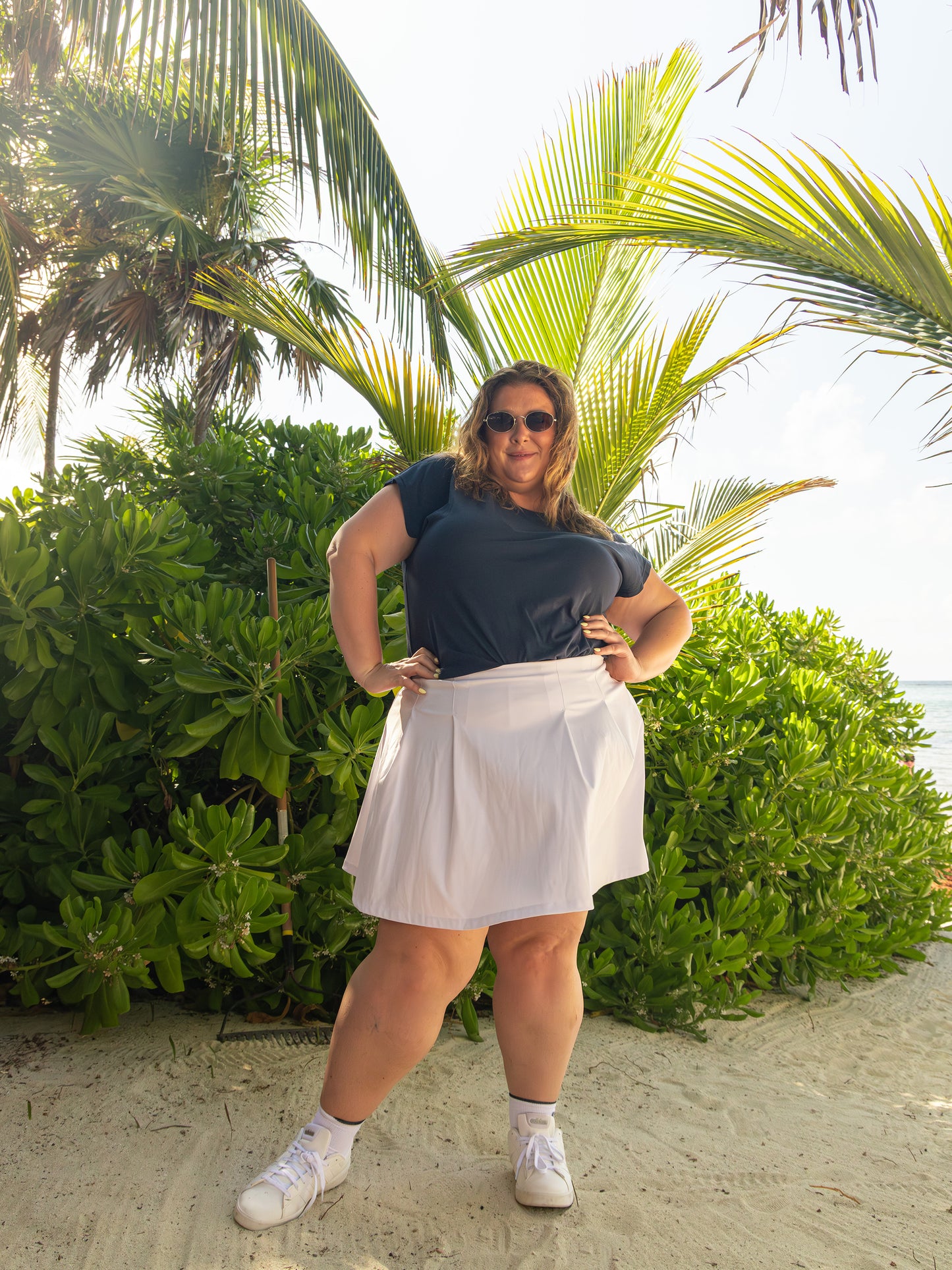 Responsible, White Pleated Skort - Active Zone