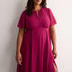 Fit-and-Flared Maxi Cocktail Dress - Addition Elle