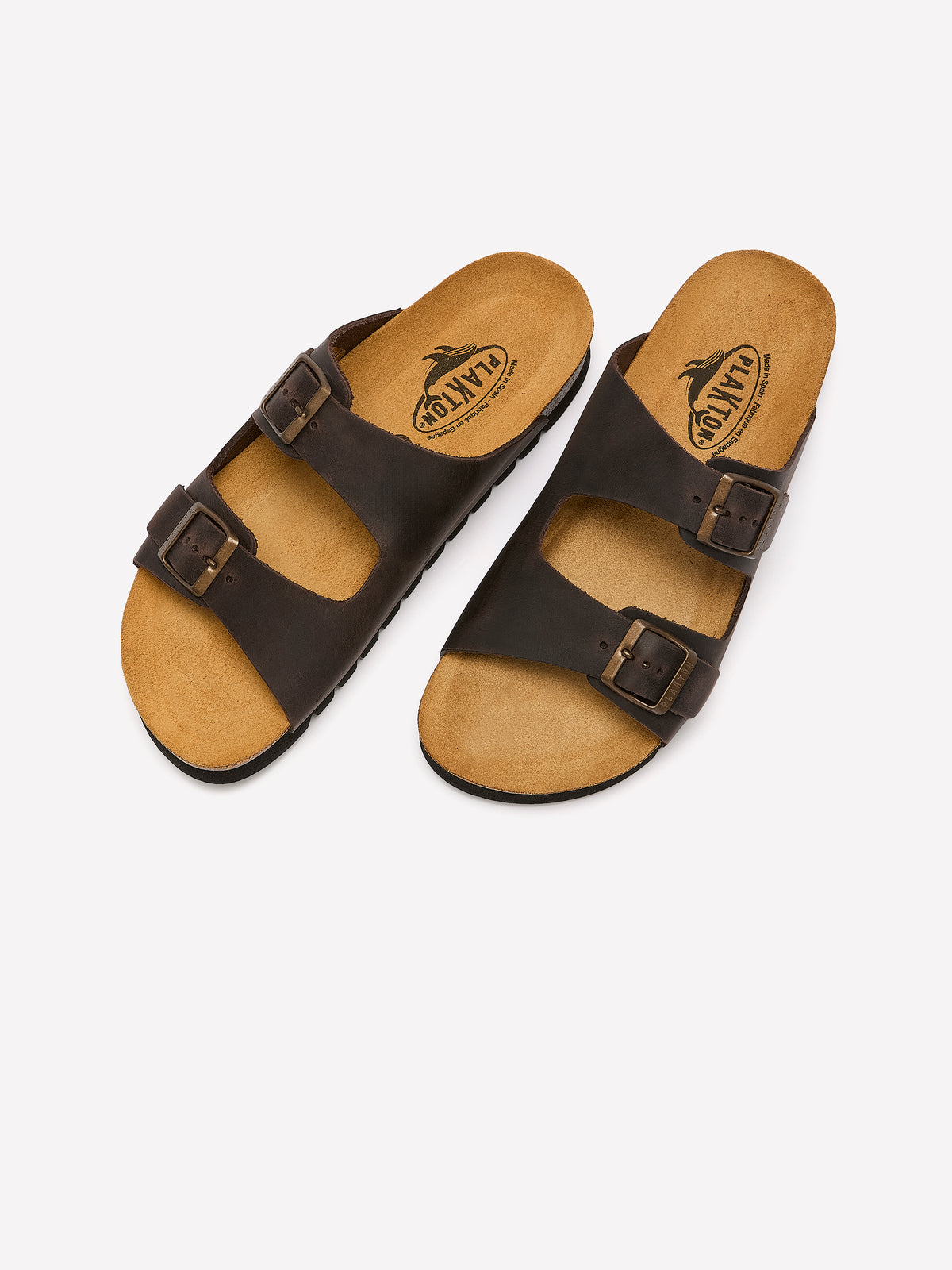 Wide-Width, Beta Double Buckle Band Sandal - Plakton
