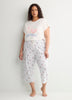 Pyjama Capri Pant with Snoopy Print - ti Voglio