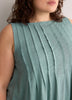 Sleeveless Swing Pintuck Knit Top
