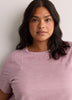 Responsible, Heather Purple Short-Sleeve T-Shirt with Mesh Inserts - Active Zone
