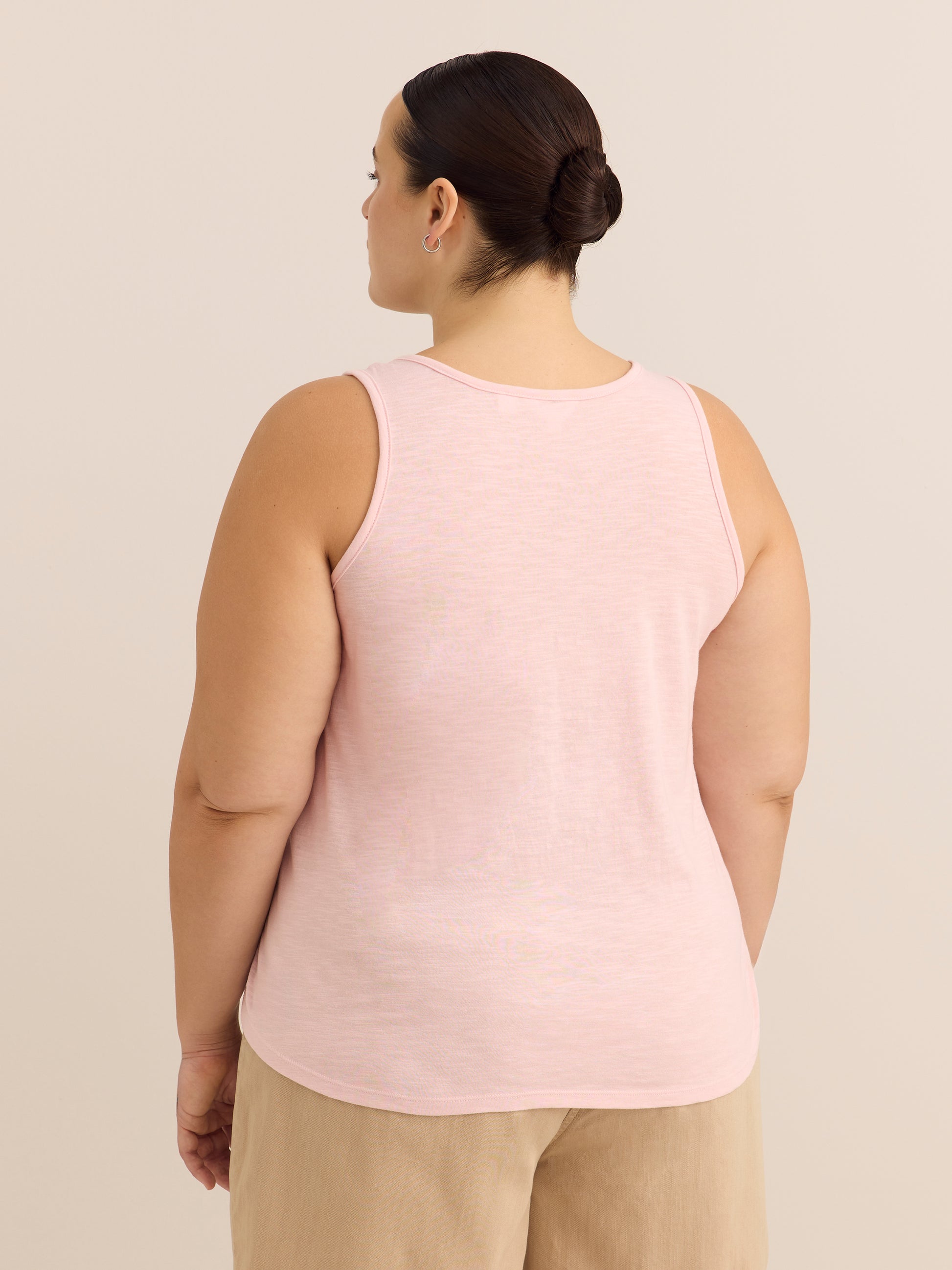 Straight Henley Tank Top