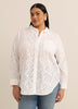 Chemise tunique blanche en broderie anglaise