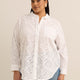 Chemise tunique blanche en broderie anglaise