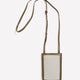 Canvas and Faux Leather Cellphone Bag