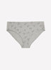 Heather Grey Sheep-Print High-Cut Cotton Brief - tiVOGLIO