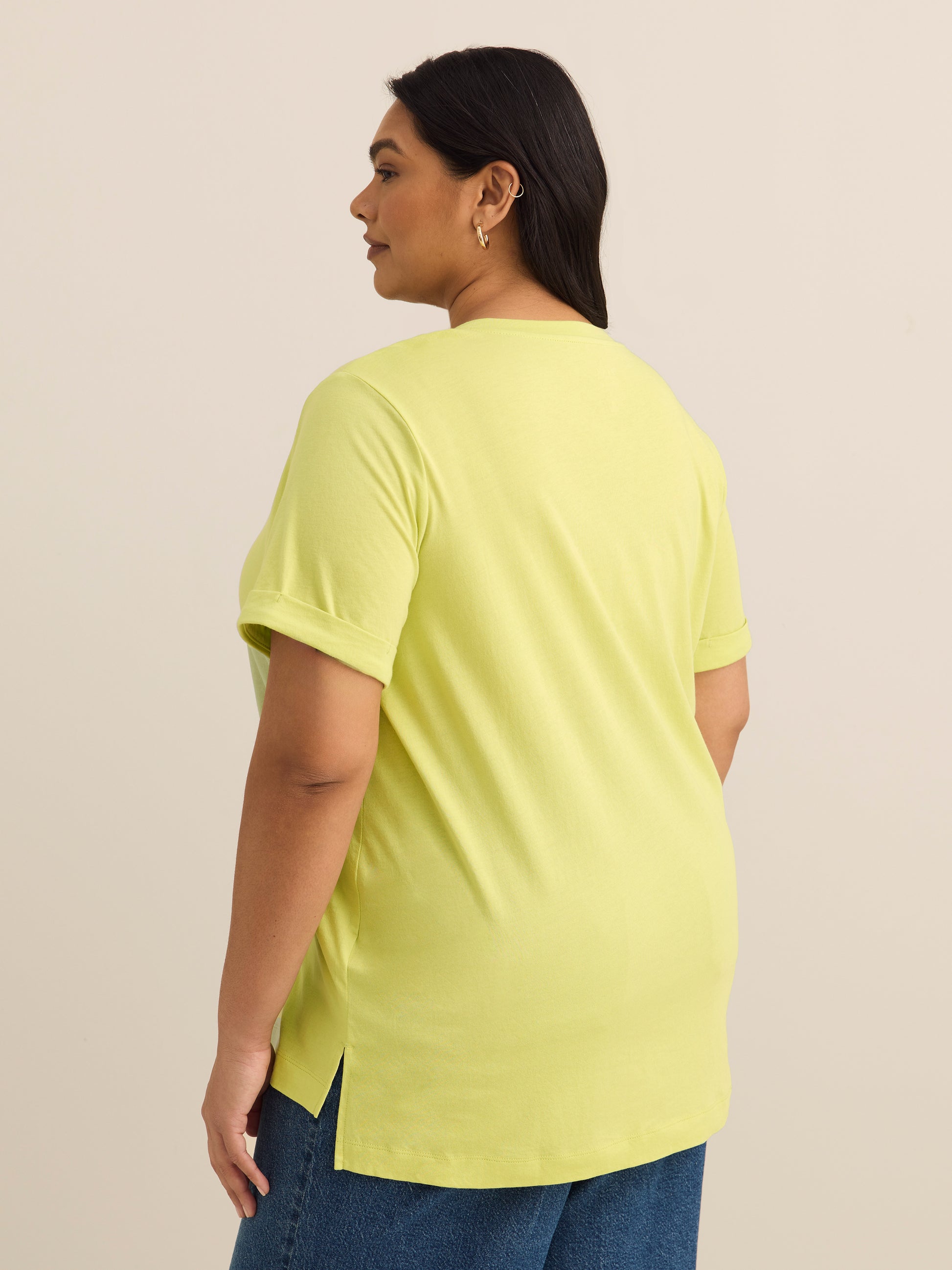 Responsible, Boyfriend-Fit Tee with Slits