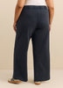 Petite, French Terry Wide-Leg Pants - ActiveZone