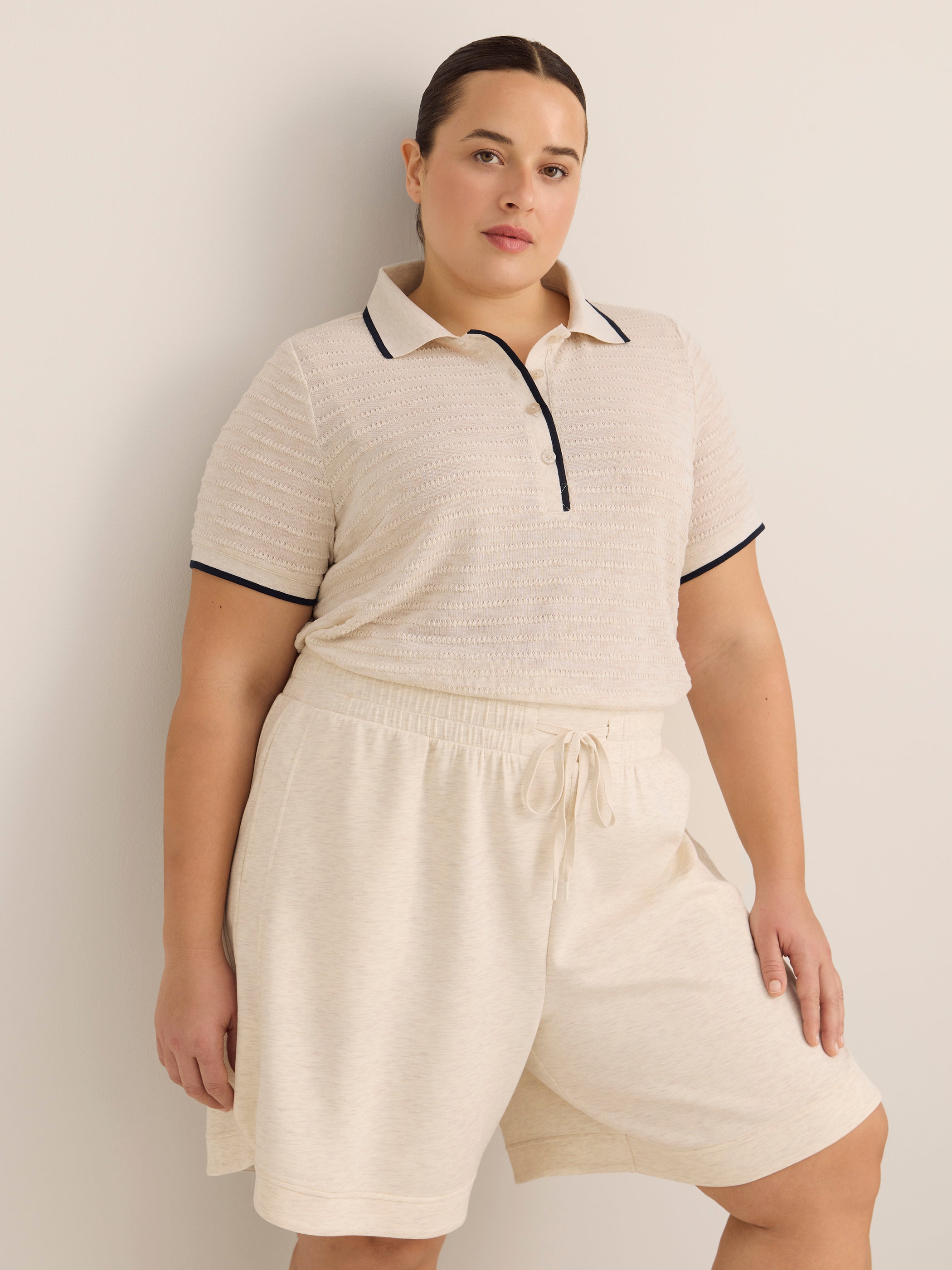 Active Zone Plus Size Lightweight Tulip-Hem Bermuda Shorts Women