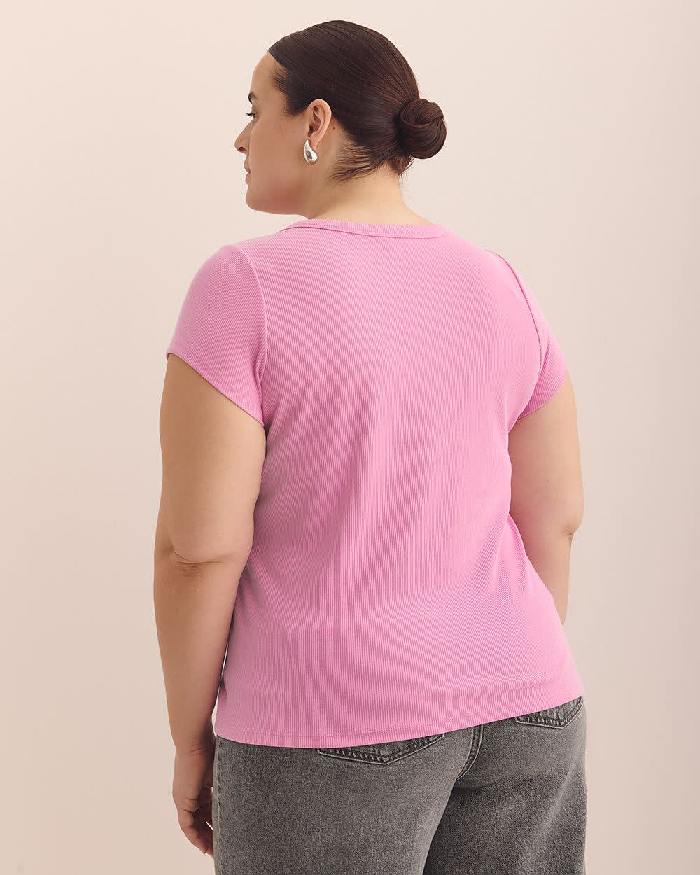 T-shirt ajusté côtelé à  col rond - Essentiels PENN.