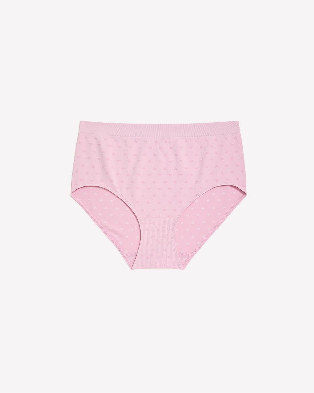 Seamless Brief with Heart Print - ti Voglio