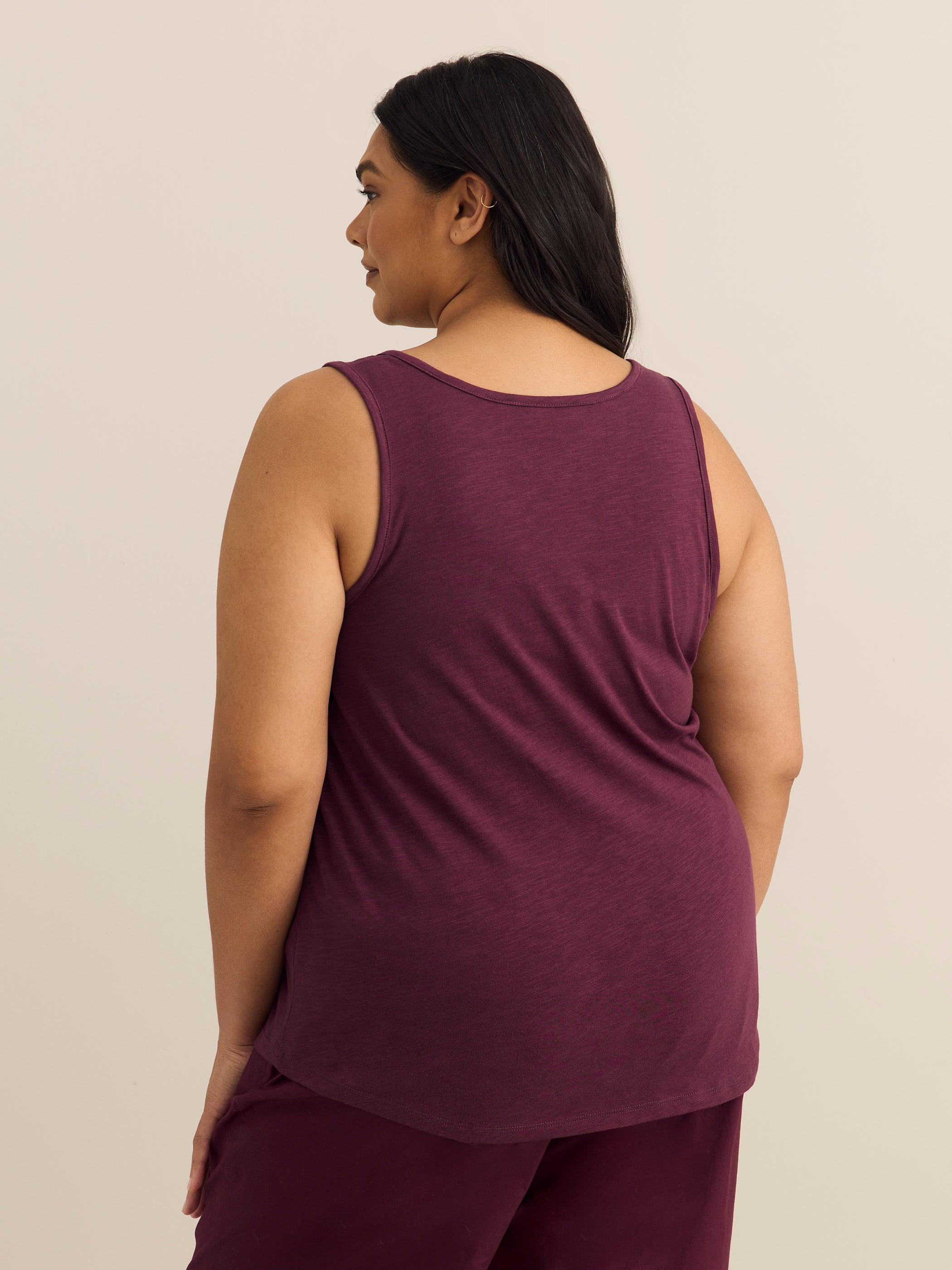 Straight Henley Tank Top