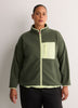 Short Polar Fleece Jacket with Contrast Trim - Active Zone