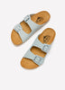 Wide-Width, Beta Double Buckle Band Sandal - Plakton