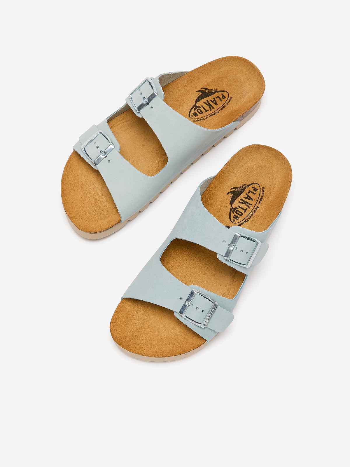 Wide-Width, Beta Double Buckle Band Sandal - Plakton