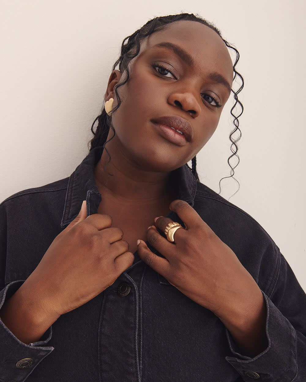 Veste utilitaire en denim courte - Addition Elle