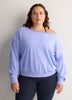 Off-Shoulder Year Round French Terry Tunic - Fabletics