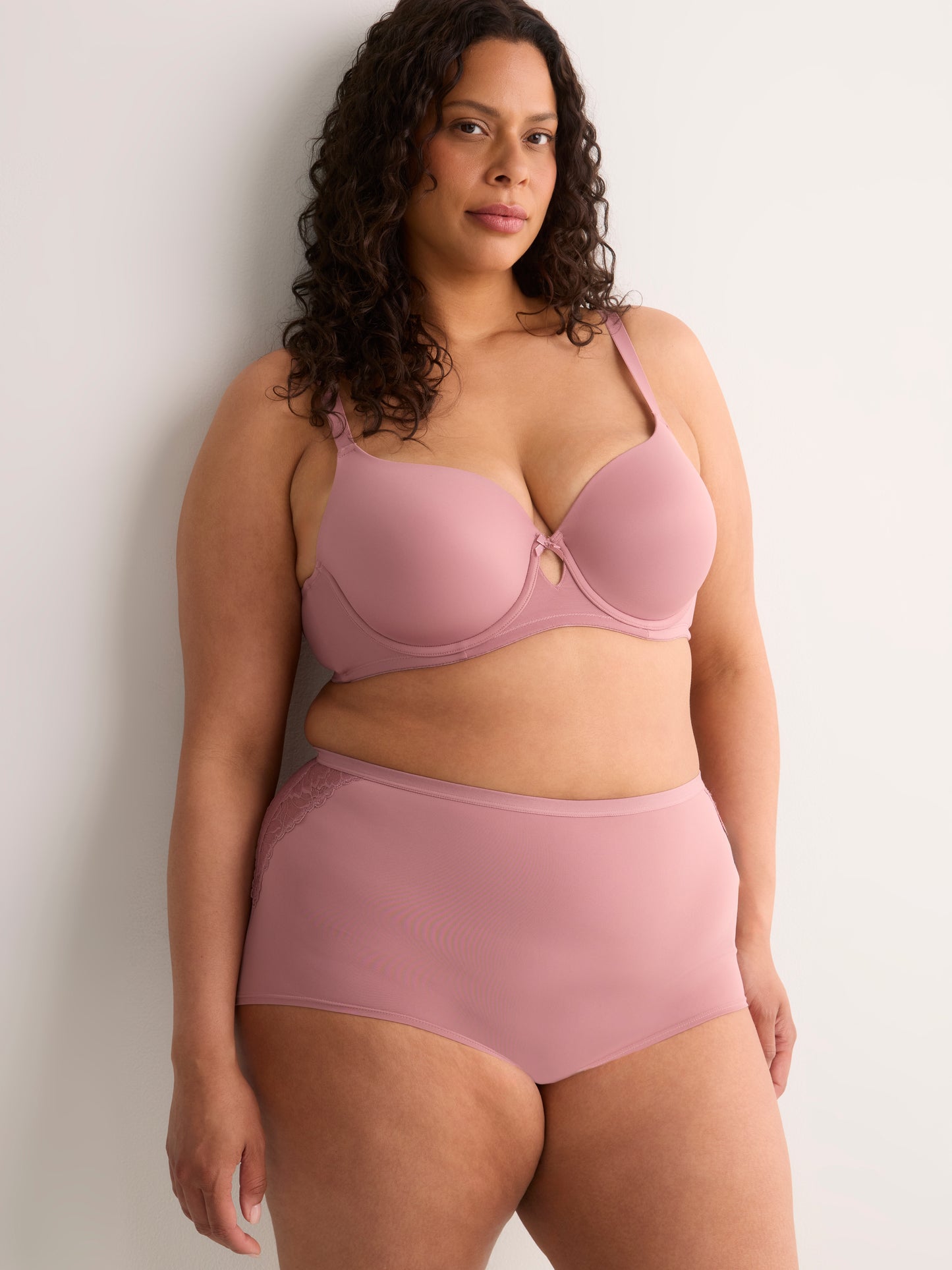 Microfibre Knit Boyshort with Lace - Déesse