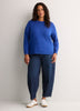 Boyfriend-Fit Long-Sleeve Crew-Neck Sweatshirt