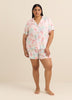 Responsible, Flamingo Short-Sleeve Buttoned-Down Pyjama Shirt - ti Voglio