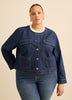 Veste en denim courte sans collet - d/C JEANS