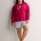 Red Nutcracker Sweatshirt and Plaid Boxer Pyjama Set - tiVOGLIO