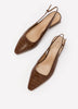 Wide Width, Ginger Faux-Leather Slingback Low-Heel Shoe - Naturalizer