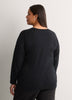 Black Crewneck Sweatshirt with Licensed Print