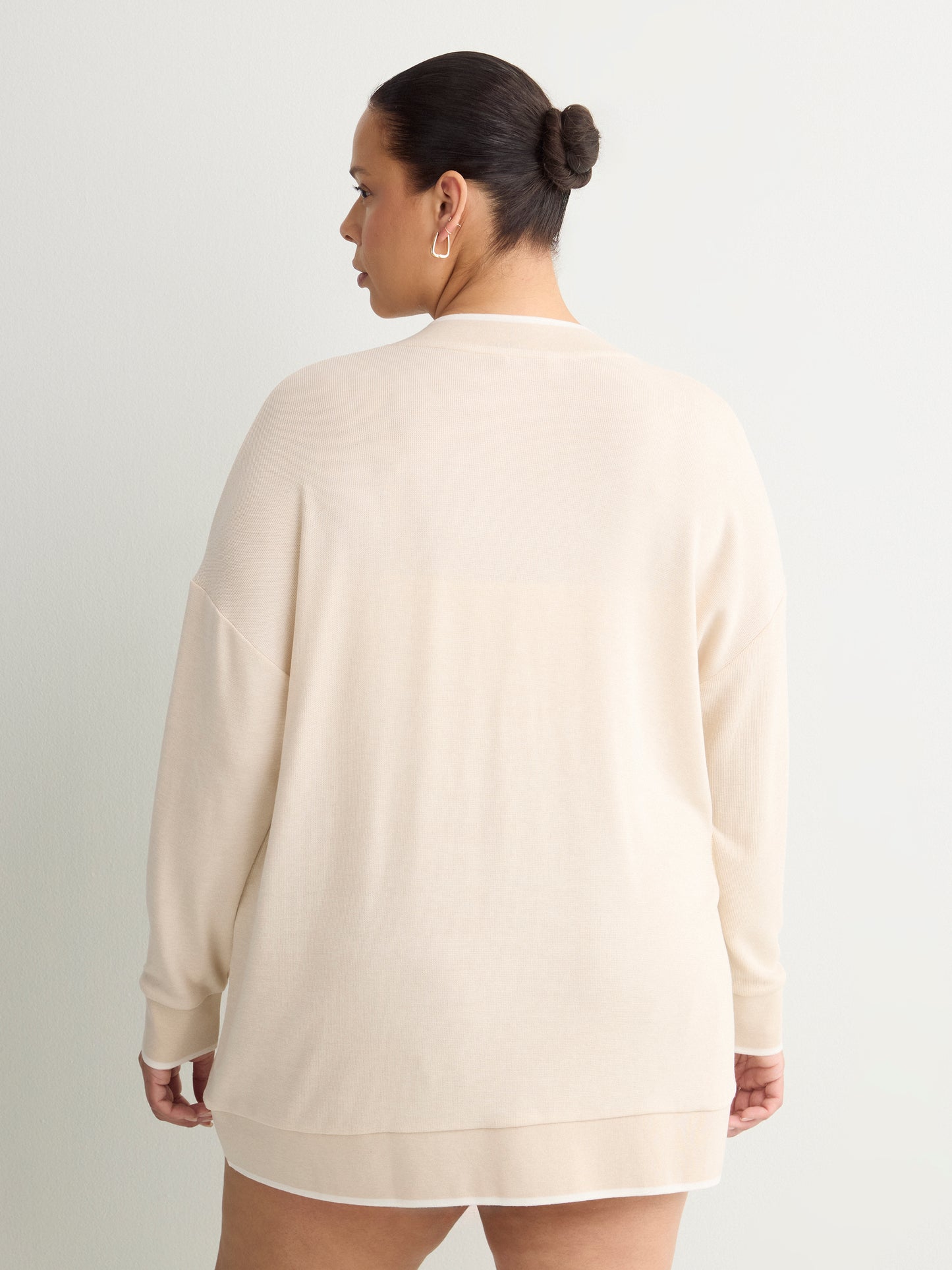 Responsible, Grey Fine Textured Long Cardigan - Active Zone
