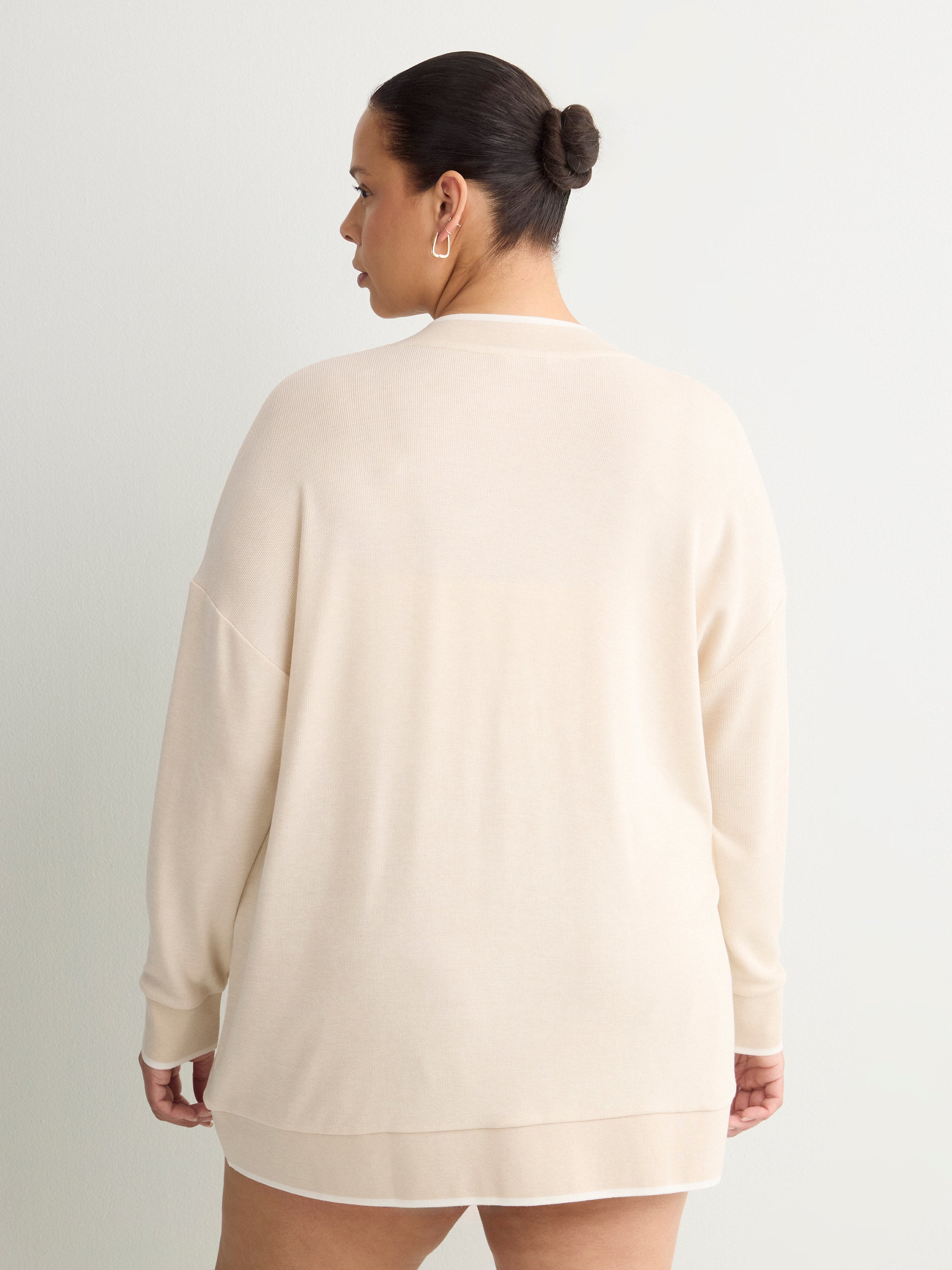 Responsible, Grey Fine Textured Long Cardigan - Active Zone