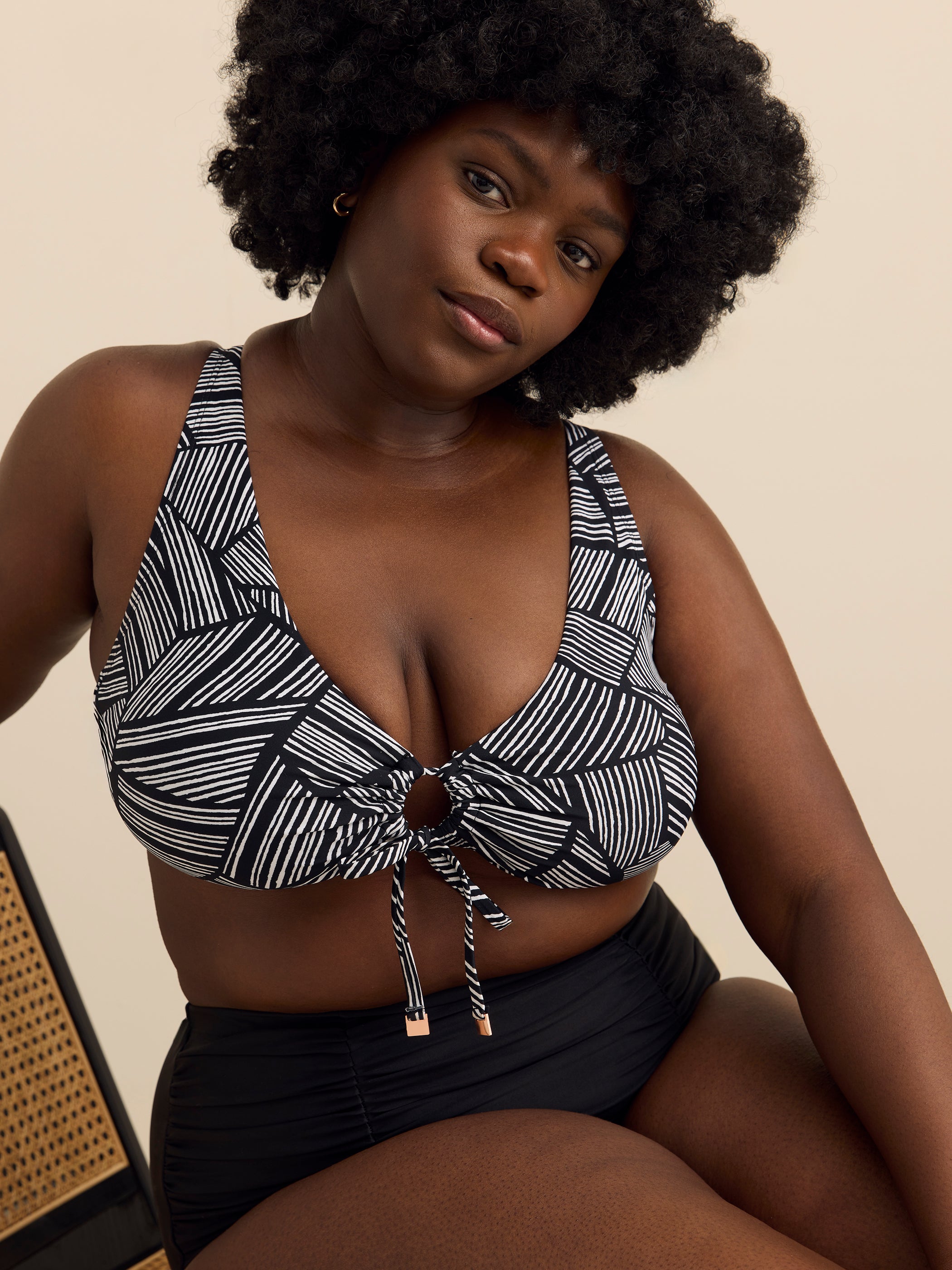 Culotte de maillot à  taille haute Costa - Raisins Curve