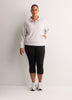 Fashion Flowy Waffle Knit Pullover with Collar - Active Zone