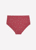 Red Cotton Full Brief with Heart Print - tiVOGLIO