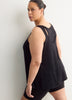 Black Swing Tank Top with Racerback Fooler - Active Zone