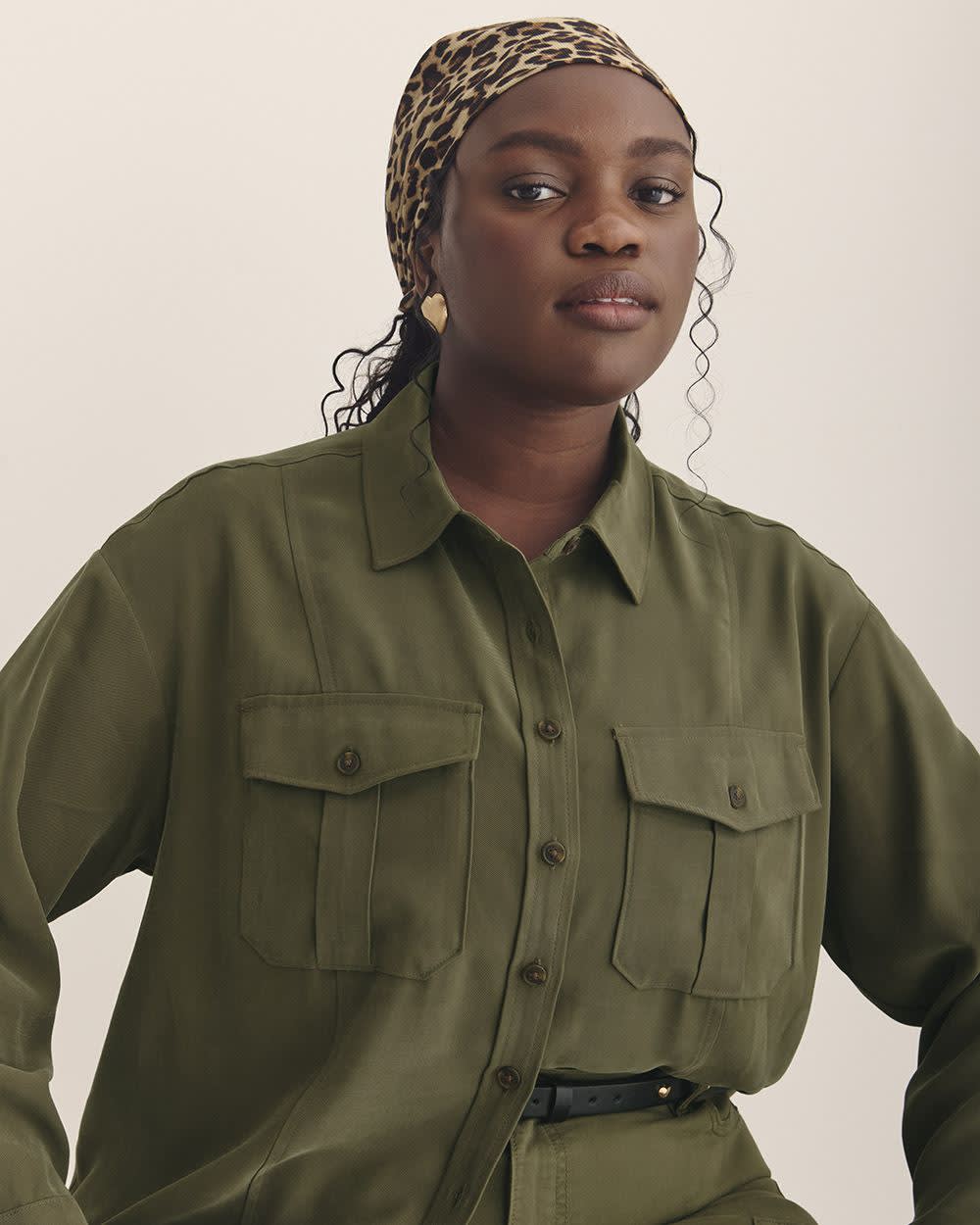 Utility Boxpleat Pocket Shirt - Addition Elle